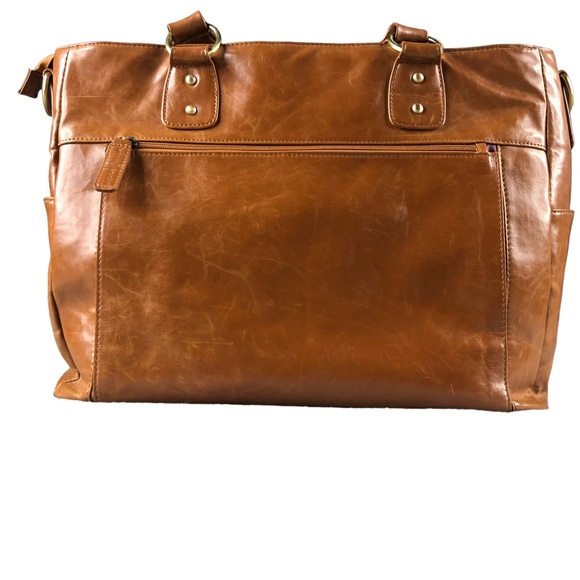 Kelly Moore Brown Tan Large Camera Bag Shoulder Tote, Briefcase, Commute - Picture 2 of 15